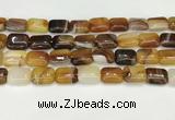 CAA4797 15.5 inches 12*16mm rectangle banded agate beads wholesale