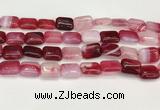 CAA4800 15.5 inches 12*16mm rectangle banded agate beads wholesale