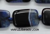 CAA481 15.5 inches 20*30mm rectangle agate druzy geode beads