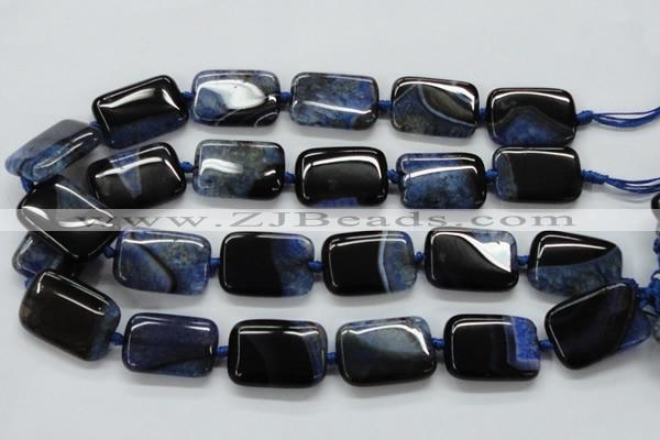 CAA481 15.5 inches 20*30mm rectangle agate druzy geode beads