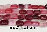 CAA4816 15.5 inches 15*20mm rectangle banded agate beads wholesale