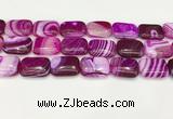 CAA4823 15.5 inches 18*25mm rectangle banded agate beads wholesale