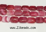 CAA4824 15.5 inches 18*25mm rectangle banded agate beads wholesale