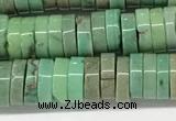CAA4852 15.5 inches 2*6mm heishi grass agate beads wholesale