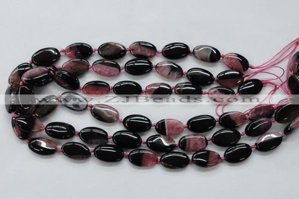 CAA487 15.5 inches 12*20mm oval agate druzy geode beads