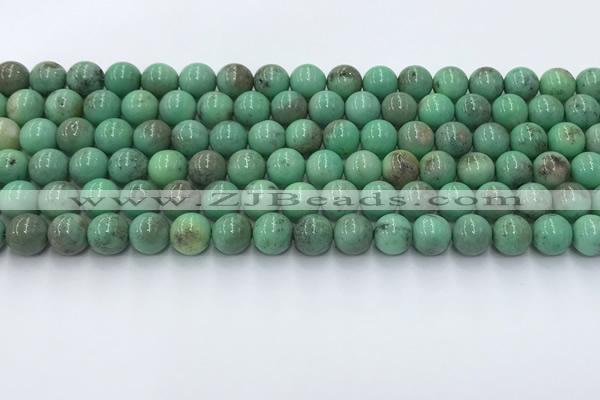 CAA4870 15.5 inches 6mm round grass agate beads wholesale