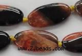 CAA488 15.5 inches 15*30mm oval agate druzy geode beads