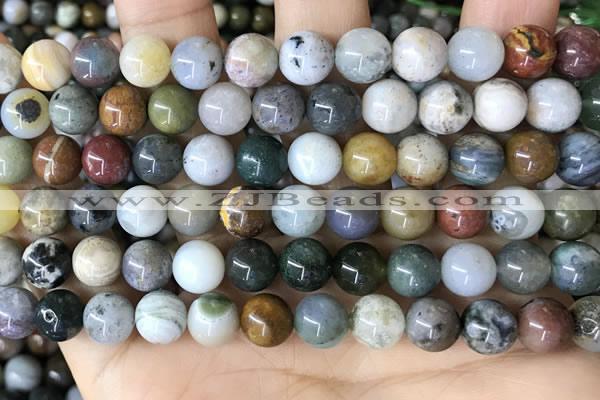 CAA4922 15.5 inches 8mm round ocean agate beads wholesale