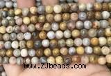 CAA4934 15.5 inches 6mm round yellow crazy lace agate beads wholesale