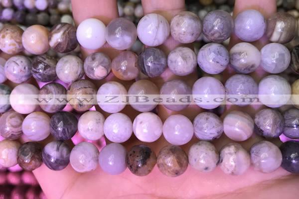 CAA4942 15.5 inches 10mm round bamboo leaf agate beads wholesale