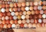 CAA5002 15.5 inches 8mm round red botswana agate beads wholesale