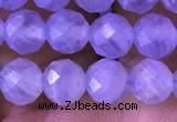 CAA5005 15.5 inches 6mm faceted round blue lace agate beads