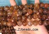 CAA5058 15.5 inches 12mm round dragon veins agate beads wholesale