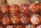 CAA5070 15.5 inches 4mm round red dragon veins agate beads