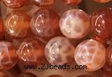 CAA5071 15.5 inches 6mm round red dragon veins agate beads