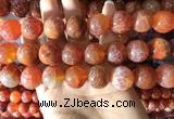 CAA5077 15.5 inches 18mm round red dragon veins agate beads