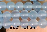 CAA5090 15.5 inches 4mm round sea blue agate beads wholesale