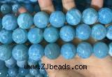 CAA5148 15.5 inches 18mm round dragon veins agate beads wholesale