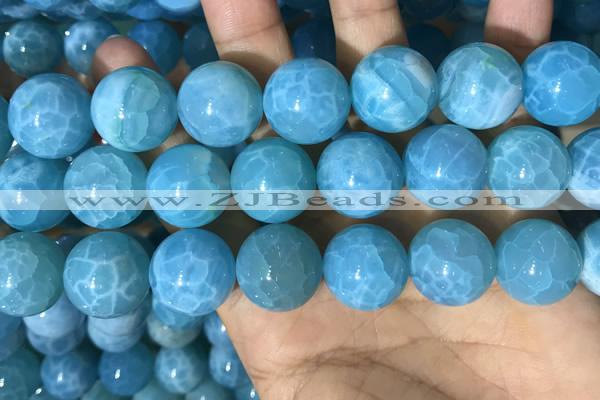 CAA5148 15.5 inches 18mm round dragon veins agate beads wholesale
