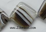 CAA525 15.5 inches 30*30mm diamond madagascar agate beads