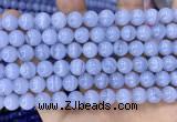 CAA5278 15.5 inches 10mm round natural blue lace agate beads