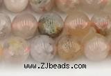 CAA5280 15.5 inches 6mm round sakura agate gemstone beads