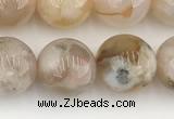 CAA5283 15.5 inches 12mm round sakura agate gemstone beads