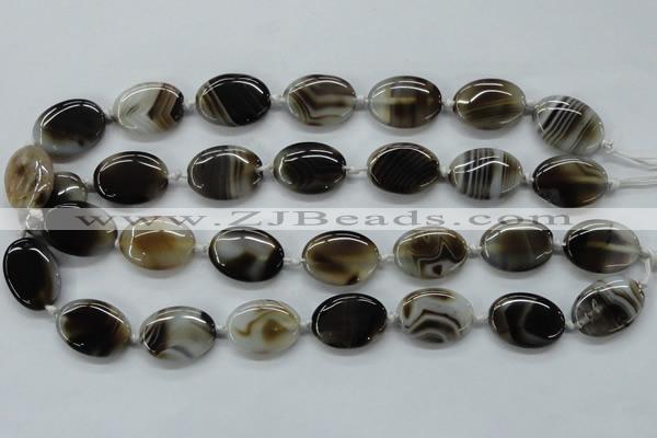 CAA530 15.5 inches 18*25mm oval madagascar agate gemstone beads