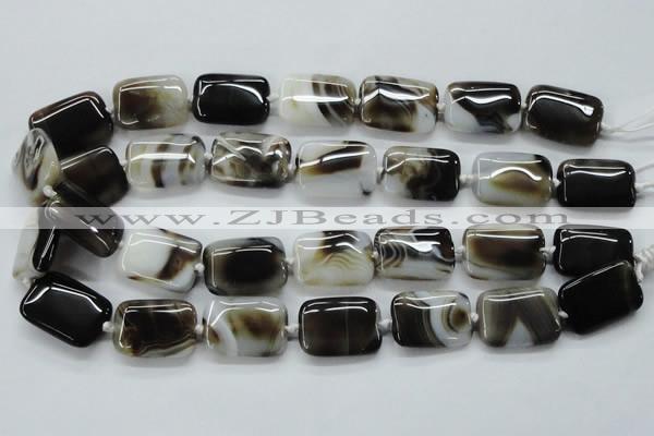 CAA535 15.5 inches 18*25mm rectangle madagascar agate beads