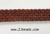 CAA5352 15.5 inches 10*14mm drum agate gemstone beads