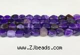 CAA5370 15.5 inches 10*12mm - 11*16mm faceted nuggets agate beads