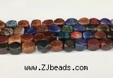 CAA5381 15.5 inches 10*12mm - 11*16mm faceted nuggets agate beads