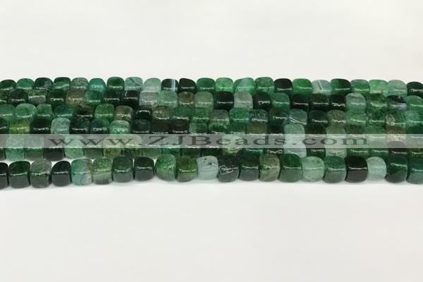 CAA5386 15.5 inches 6*7mm - 8*8mm nuggets agate gemstone beads