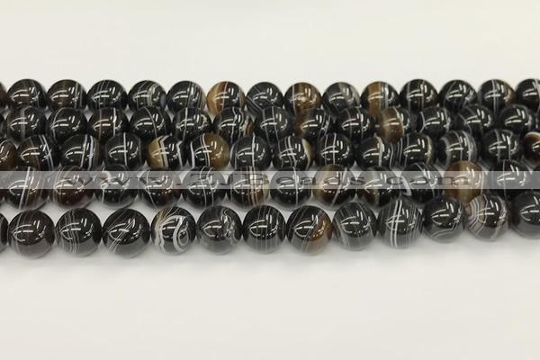 CAA5430 15.5 inches 12mm round agate gemstone beads