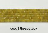 CAA5439 15.5 inches 6*8mm faceted rondelle agate gemstone beads