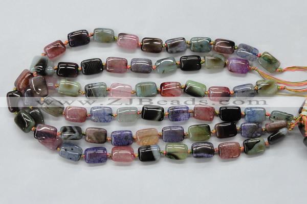 CAA544 15.5 inches 12*16mm rectangle dyed madagascar agate beads