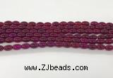 CAA5453 15.5 inches 8*12mm rice agate gemstone beads