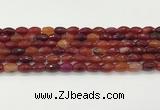 CAA5458 15.5 inches 8*12mm faceted rice agate beads