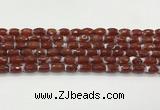 CAA5460 15.5 inches 8*12mm faceted rice agate beads