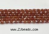 CAA5461 15.5 inches 8*12mm faceted rice agate beads