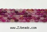 CAA5462 15.5 inches 8*12mm faceted rice agate beads