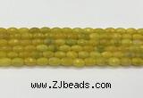 CAA5468 15.5 inches 8*12mm faceted rice agate beads