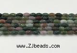 CAA5471 15.5 inches 8*12mm faceted rice agate beads