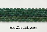 CAA5474 15.5 inches 8*12mm faceted rice agate beads