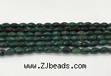 CAA5475 15.5 inches 8*12mm faceted rice agate beads