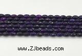 CAA5477 15.5 inches 8*12mm faceted rice agate beads