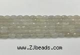 CAA5480 15.5 inches 8*12mm faceted rice agate beads