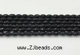 CAA5483 15.5 inches 8*12mm faceted rice agate beads