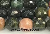 CAA5775 15 inches 6mm faceted round ocean agate beads