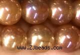 CAA5822 15 inches 8mm round AB-color agate beads